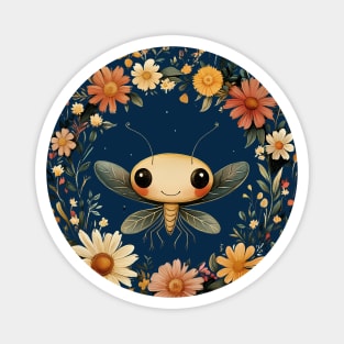 Adorable Baby Mantis – Minimalist Nature-Inspired Art Magnet